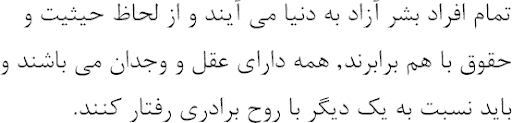 Farsi sample text